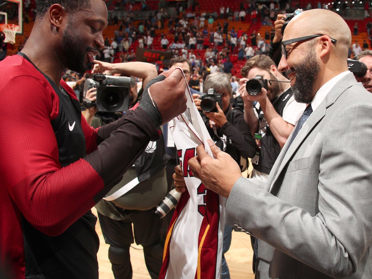 Kyle John Blake with Dwayne Wade