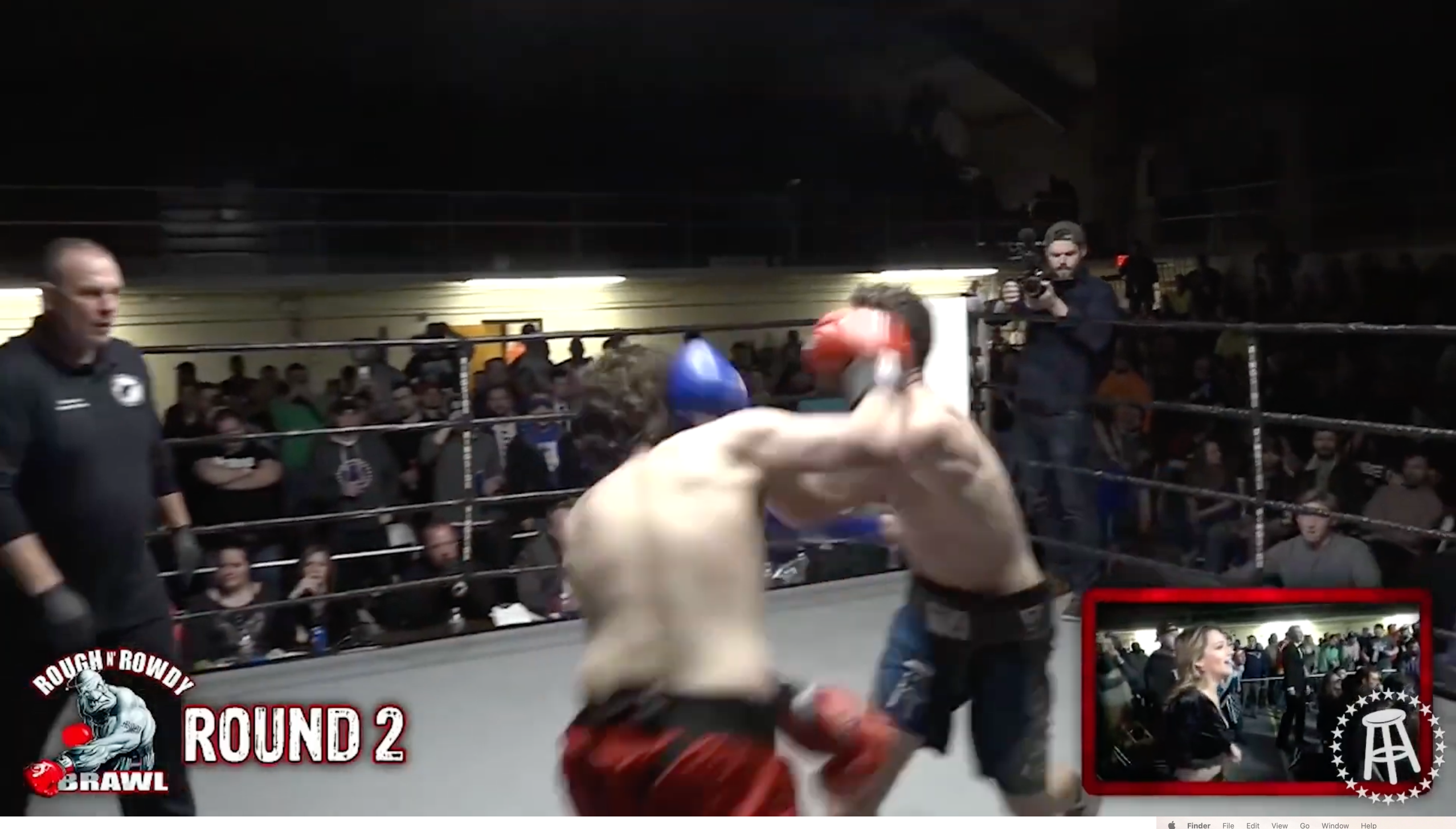 Kyle directing at Barstool Rough N Rowdy